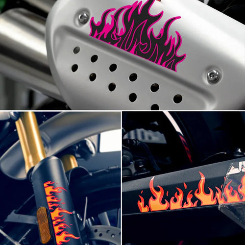1PC Fire Sticker Waterproof fatbikemaster